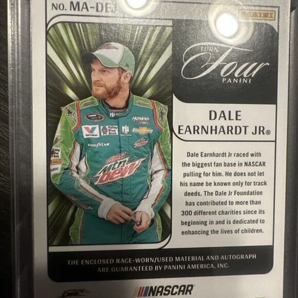 Dale Earnhardt Jr. Auto Patch 67/99 2025 Panini Turn Four - Picture 4 of 5